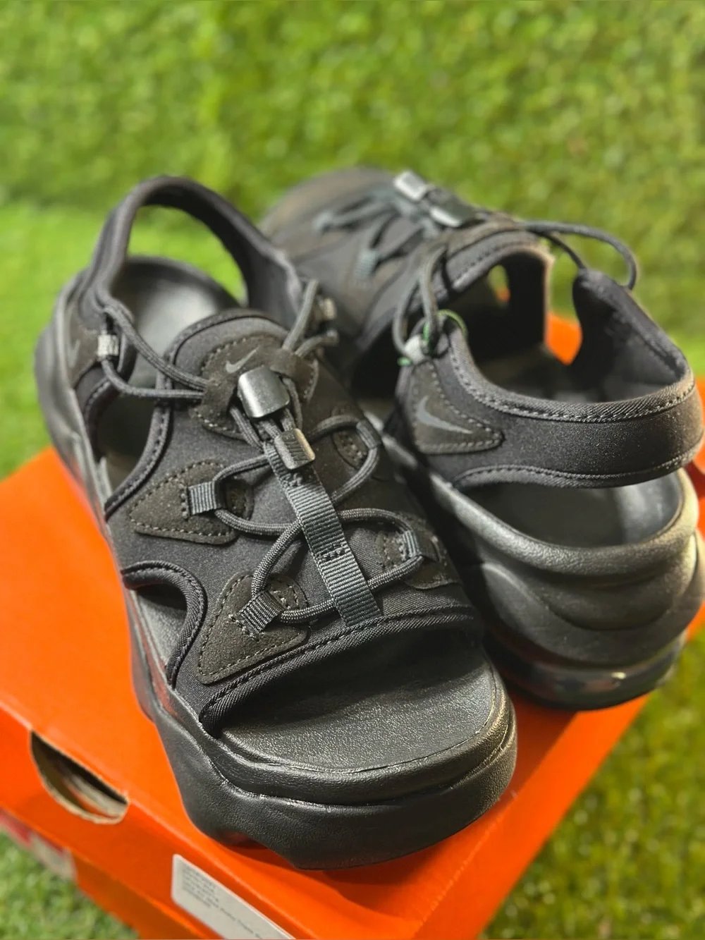 NIKE WOMENS AIR MAX KOKO SANDAL, SIZE 6 WOMENS, COLOR: BLACK/ BLACK-ANTHRACITE